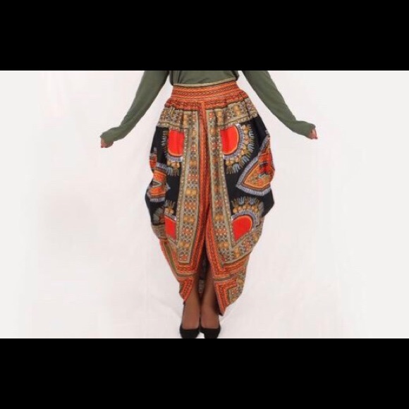 long dashiki skirt
